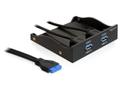 DELOCK ''FrontPanel 2x USB3.0 fÃ¼r 3,5 oder 5,25'''