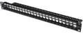 DIGITUS Patchpanel 1HE 24-Port, Modular Patchpanel schwarz