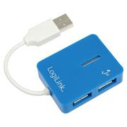 LOGILINK USB-HUB Smile 4-Port o. NT blau