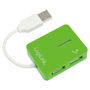 LOGILINK USB-HUB Smile 4-Port o. NT grün
