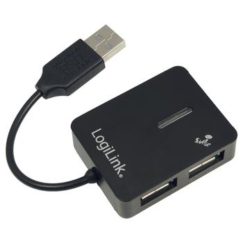 LOGILINK USB-HUB Smile 4-Port o. NT schwarz (UA0139)