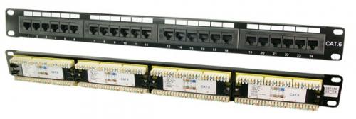 LOGILINK ''Patchpanel 24-Port RJ45 19'''' Cat6 ung (NP0004)