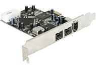 DELOCK IO PCIe  FireWire Combo 2x 1394B 1x1394A (89153)