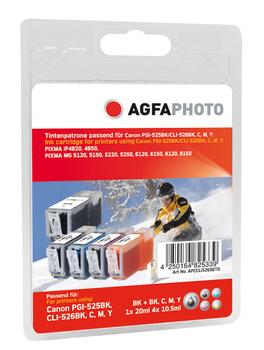 AGFAPHOTO PGI-525 BK CLI-526 B/C/M/Y Bonus Pack (APCCLI526SETD)