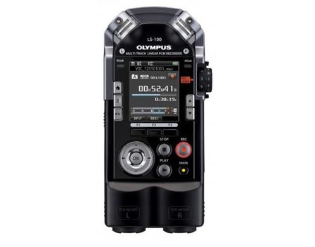 OLYMPUS Diktafon LS-100 Multi-Track Linear PCM Recorder incl USB AC Adapter/ Rechargeable Li-ion Battery/ USB Cable/ Case/ Strap/ USB Co (V409121BE000)