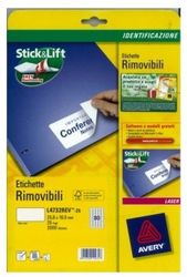 AVERY L4732REV-25 Removable labels 35,6x16,9 (2000) (L4732REV-25)