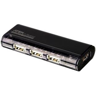 ATEN USB 2.0 Pocket Hub 4P m/ magnetfeste (bus powered) (UH284)