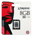 KINGSTON 8GB MICROSDHC CLASS 4 SINGLE PACK W/O ADAPTER CARD (SDC4/8GBSP)
