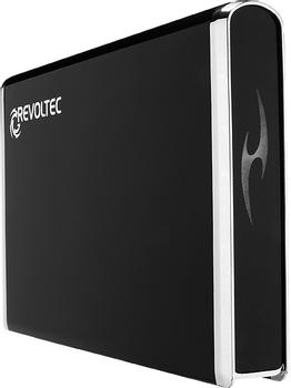 REVOLTEC Alu Book 2 Black OTB, USB 2.0 (RS061)