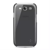 Belkin Shield Sheer - Eske for mobiltelefon - polykarbonat - svart - for Samsung Galaxy S III