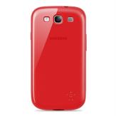 Belkin Grip Sheer - Eske for mobiltelefon - termoplast-polyuretan (TPU) - rubin - for Samsung Galaxy S III (F8M398CWC01)