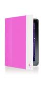 Belkin Cinema Stripe Folio with Stand - Eske for nettbrett - rosa - for Samsung Galaxy Tab 2 (10.1), Tab 2 (10.1) WiFi