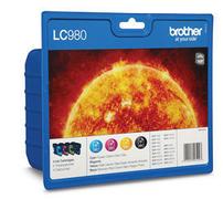 BROTHER Blæk LC980 Value pack C/M/Y/K i en blisterpack DCP145C/165C