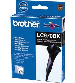 BROTHER LC-970 inktcartridge zwart standard capacity 350 paginas 1-pack blister zonder alarm (LC-970BKBP)