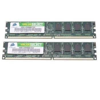 CORSAIR DDR2 KIT 2X1GB 667MHZ CL5 (VS2GBKIT667D2 $DEL)