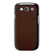 Belkin Snap Folio - Eske for mobiltelefon - brun - for Samsung Galaxy S III