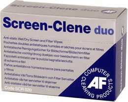 AF Screenclene Duo Wet/Dry Sachets **20-pack** (SCR 020)