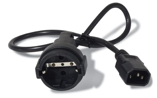 APC Power Cord, C14 to CEE 7/7 Schuko, 0.6m (AP9880)