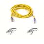 BELKIN Övergångskabel - RJ-45 (hane) till RJ-45 (hane) - 1 m - UTP - CAT 5e - formpressad - gul