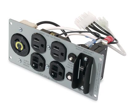 APC Backplate w/(2) 5-15R, (2) F-FEEDS (SU029RM2U           )