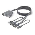 BELKIN 2-PORT KVM WITH BUILT-IN CABLING  USB IN