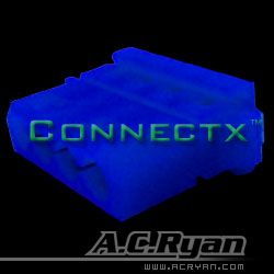 AC RYAN 4-Pol T-Molex Female UV Blue (ACR-CB8508)