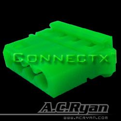 AC RYAN 4-Pol T-Molex Female UV Green (ACR-CB8515)