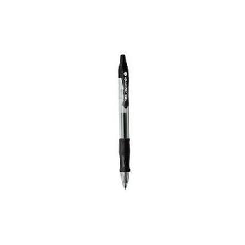 BIC Gel-ocity Grip Retractable Gel Rollerball Pen 0.7mm Tip 0.3mm Line Black (Pack 12) - 829157 (829157)
