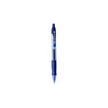 BIC Gel-ocity Grip Retractable Gel Rollerball Pen 0.7mm Tip 0.3mm Line Blue (Pack 12) - 829158 (829158)