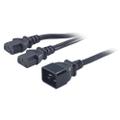 APC POWER CORD SPLITTERC20 TO (2)C13/ 0.5M NS