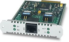 Allied Telesis BASIC RATE ISDN PORT INTERFACE CARD 1 BRI PORT W/ NT-1 IN (AT-AR021S-00)