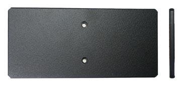 BRODIT Mounting plate dual, ABS plastic - qty 1 (213008)