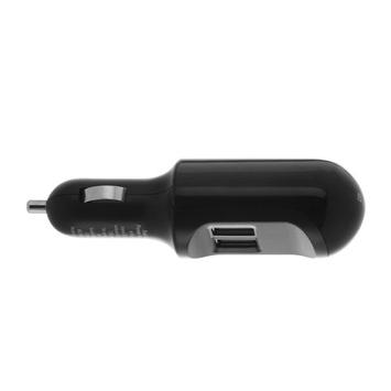 Belkin Dual Auto Charger - Bilstrømadapter - 2 utgangskontakter (USB) - for Apple iPhone/ iPod (F8Z280EA)