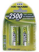 ANSMANN - Battery 2 x C NiMH 2500 mAh