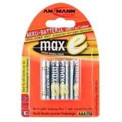 ANSMANN 1x4 maxE NiMH rech. bat. Micro AAA 800 mAh german (5035042)