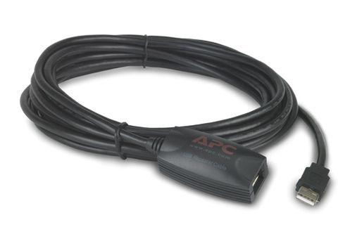APC NetBotz USB Latching Repeater Cable, Plenum - 5m (NBAC0213P)