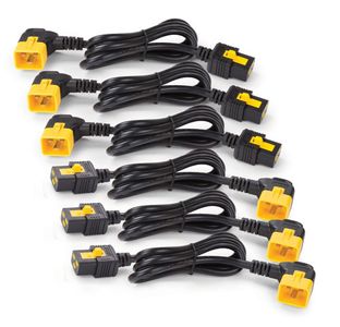APC Power Cord Kit (6 ea), Locking, C19 to C20 (90 Degree), 1.2m (AP8714R)