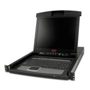 APC 17 inch Rack LCD Console with Integrated 8 Port Analog KVM Switch