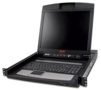APC 17" Rack LCD Console - KVM-konsoll - kan monteres i rack - TFT - 17" - 1280 x 1024 / 75 Hz - 0.26 mm - svart - 1U
