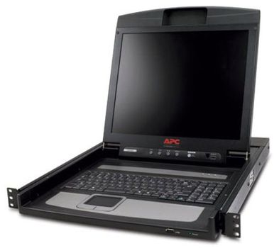 APC 17" Rack LCD Console - KVM-konsoll - kan monteres i rack - TFT - 17" - 1280 x 1024 / 75 Hz - 0.26 mm - svart - 1U (AP5717)