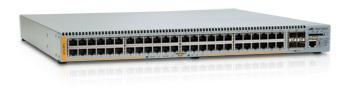 Allied Telesis ALLIED 48 Port PoE+ Gigabit Advanged Layer 3 Switch with 4 unpopulated SFP Ports and 2 unpopulated SFP+ Ports without Power-Supp (AT-X610-48TS/X-POE+)