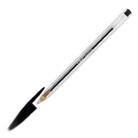 BIC BALLPOINT BLK CRISTAL INDIVIDUALY BARCODED (847897*50#DBL)