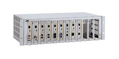 Allied Telesis Allied 12 slot media converter rackmount chassis unpopulated with optional redundant power supply