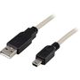 DELTACO USB-cable 0.5m Black/Grey