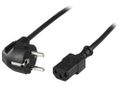 DELTACO Power CEE 7/7 (male) - Power IEC 60320 C13 Black 3m