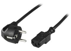 DELTACO Power CEE 7/7 (male) - Power IEC 60320 C13 Black 3m