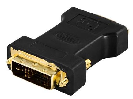 DELTACO DVI adapter - analog DVI HAN - analog VGA HUN (DVI-4)