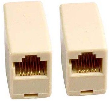 DELTACO Modular Coupler 8P/8C | Adaptor | Beige (MD-11)