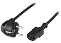 DELTACO Power CEE 7/7 (male) - Power IEC 60320 C13 Black 10m