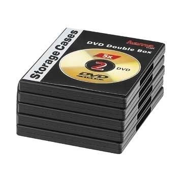 HAMA DVD Double Jewel box sort 5pak (00051294)